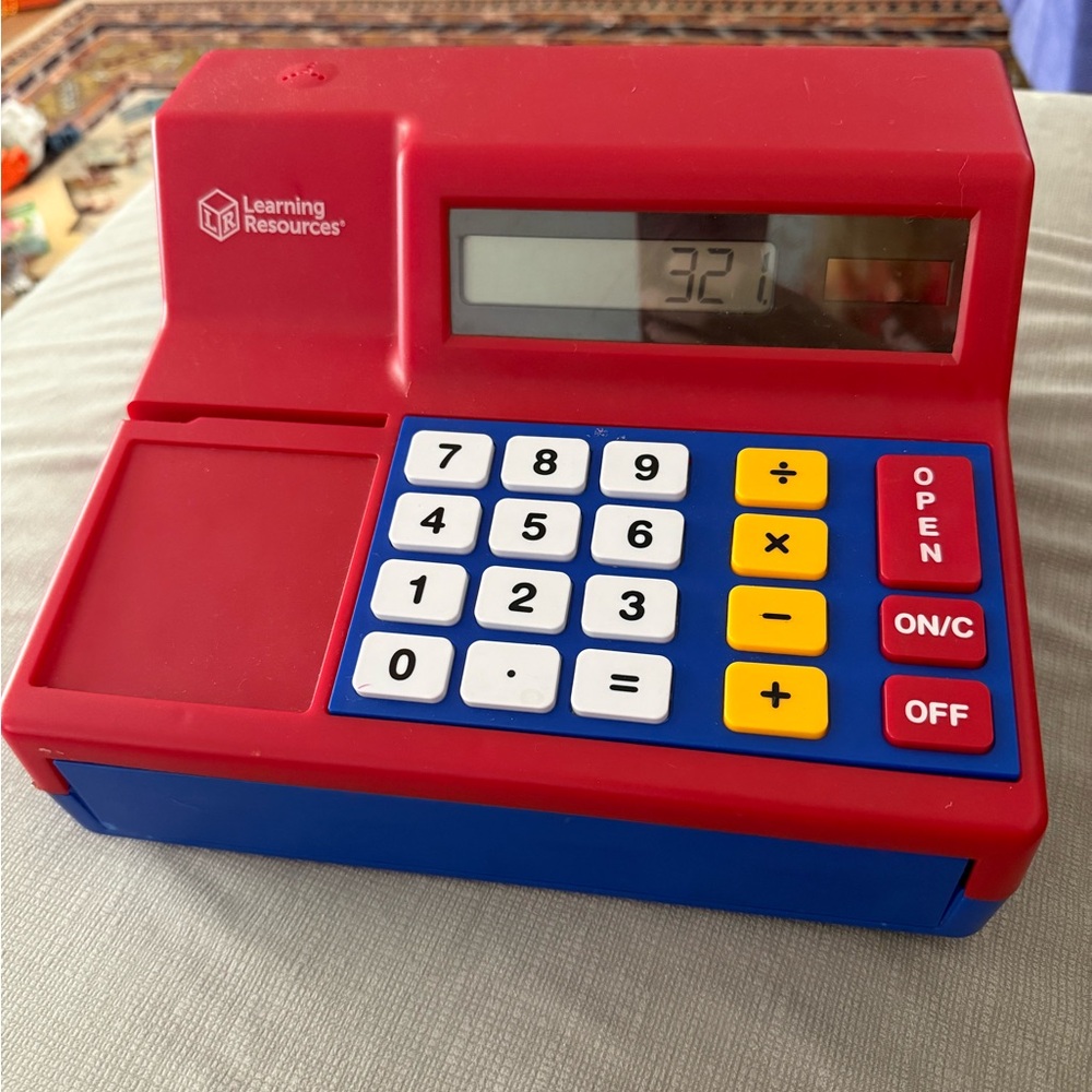 Learning Resources Red and Blue Cash Register Toy